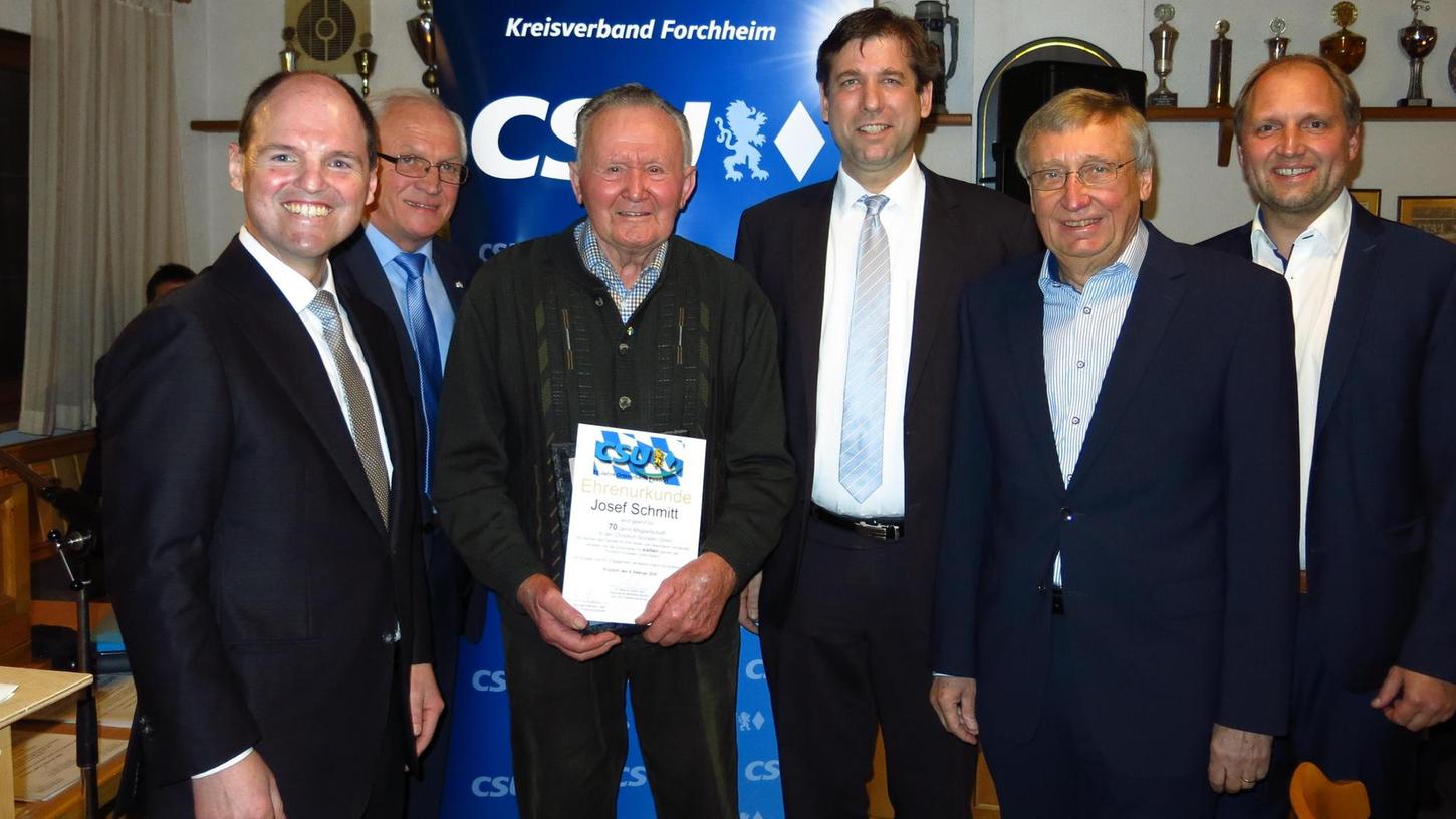 Die CSU Poxdorf feiert ihr 70. Jubiläum
