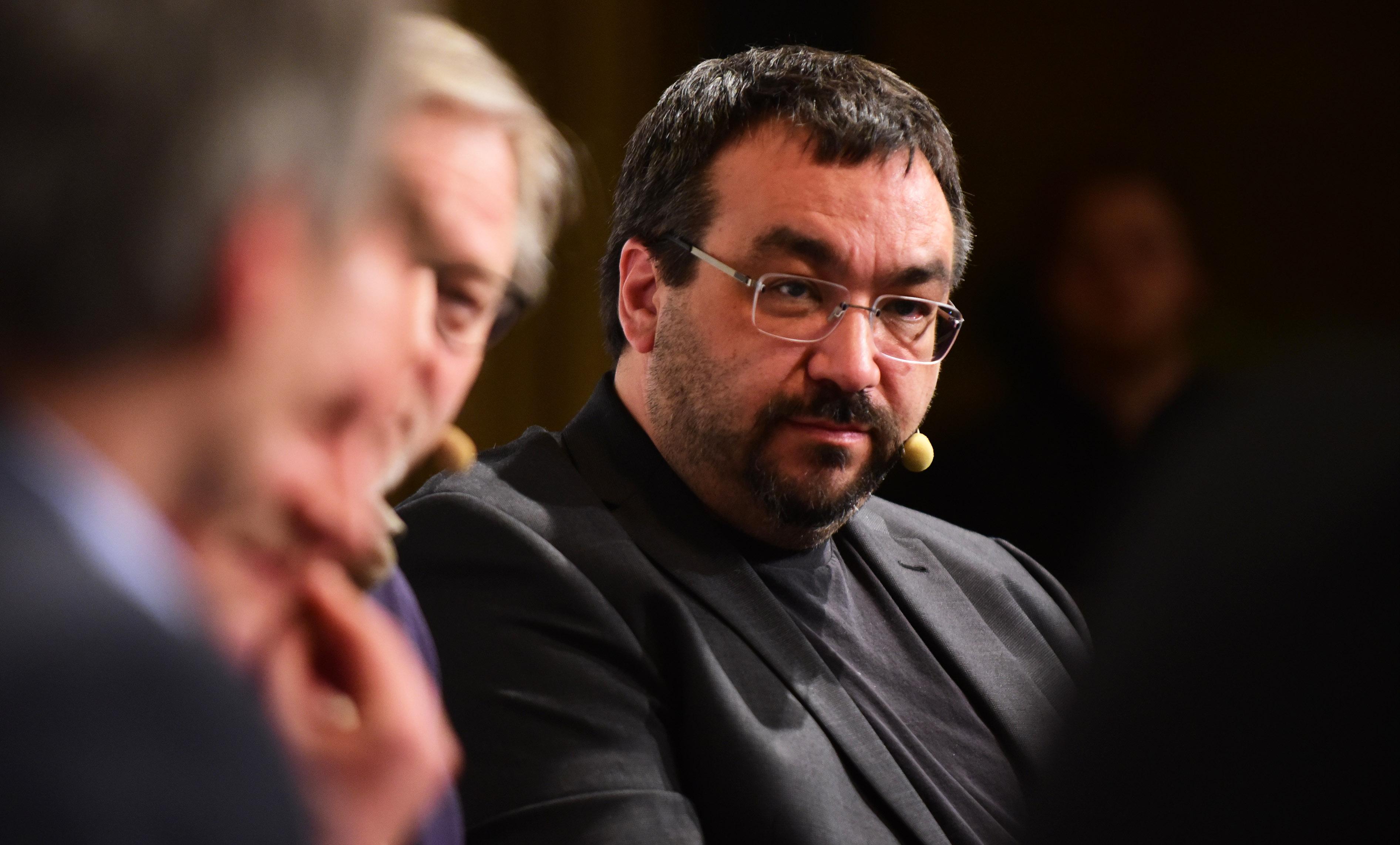 Die FN-Redakteure Wolfgang Händel und Johannes Alles fühlten den drei aussichtsreichsten OB-Kandidaten auf den Zahn. Im Bild: Kamran Salimi.