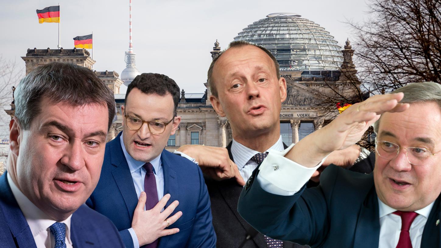 Friedrich Merz, Armin Laschet, Jens Spahn oder doch der noch unwillige Markus Söder - wer wird der Kanzlerkandidat für die Union?