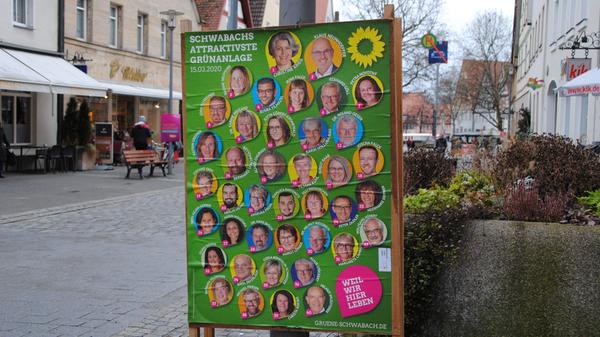 Wahlplakat Grüne Schwabach 2020