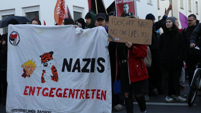 1000 Menschen protestieren in Bamberg gegen Faschismus