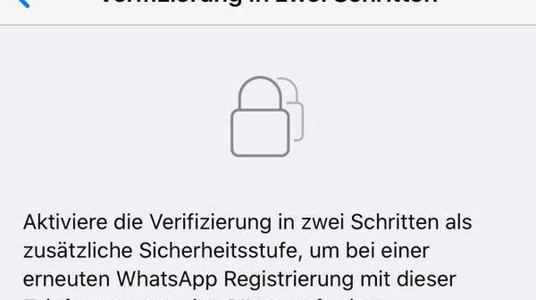 Authentifizierung bei WhatsApp