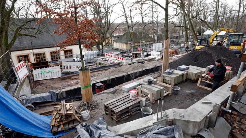 Umfangreichen Sanierungsmaßnahmen finden Anfang 2020 auf dem Gelände der Bergkirchweih im Bereich des Hofbräu- und Henninger Kellers statt.