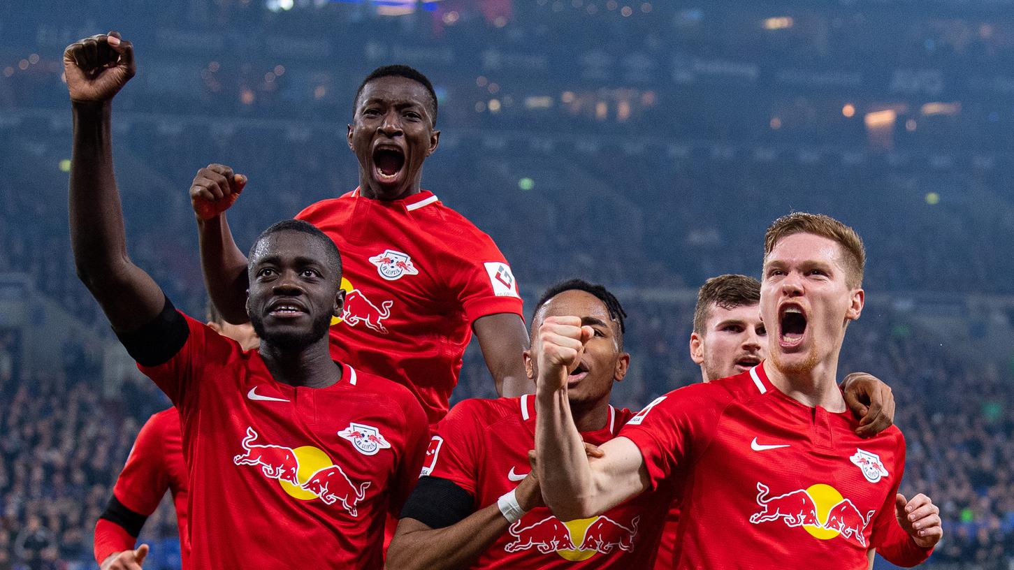 Historischer Sieg für RB: Nie gewann Leipzig ein Auswärtsspiel in der Bundesliga höher als beim 5:0 gegen Schalke.