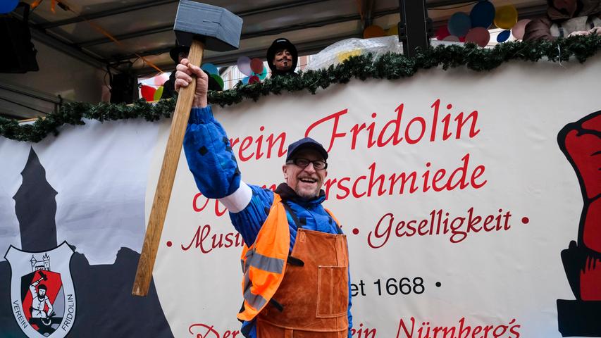 Nürnberg , am 23.02.2020..Ressort: Lokales Foto: Günter Distler..Nürnberger Faschingszug; durch die Innenstadt