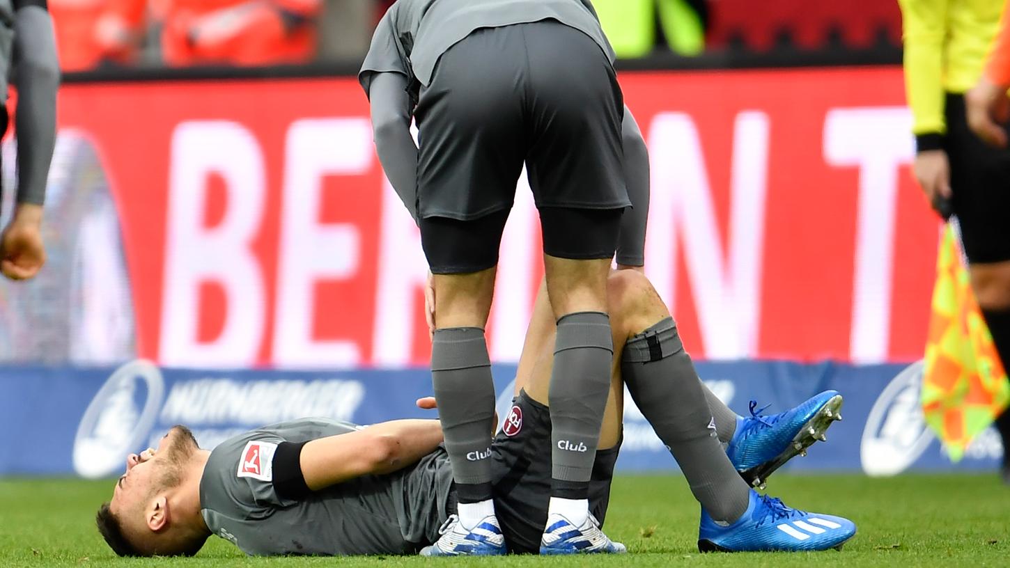 Der Einsatz von FCN-Verteidiger Konstantinos Mavropanos gegen den Karlsruher SC am Freitag ist fraglich. Der Einsatz von FCN-Verteidiger Konstantinos Mavropanos gegen den Karlsruher SC am Freitag ist fraglich.