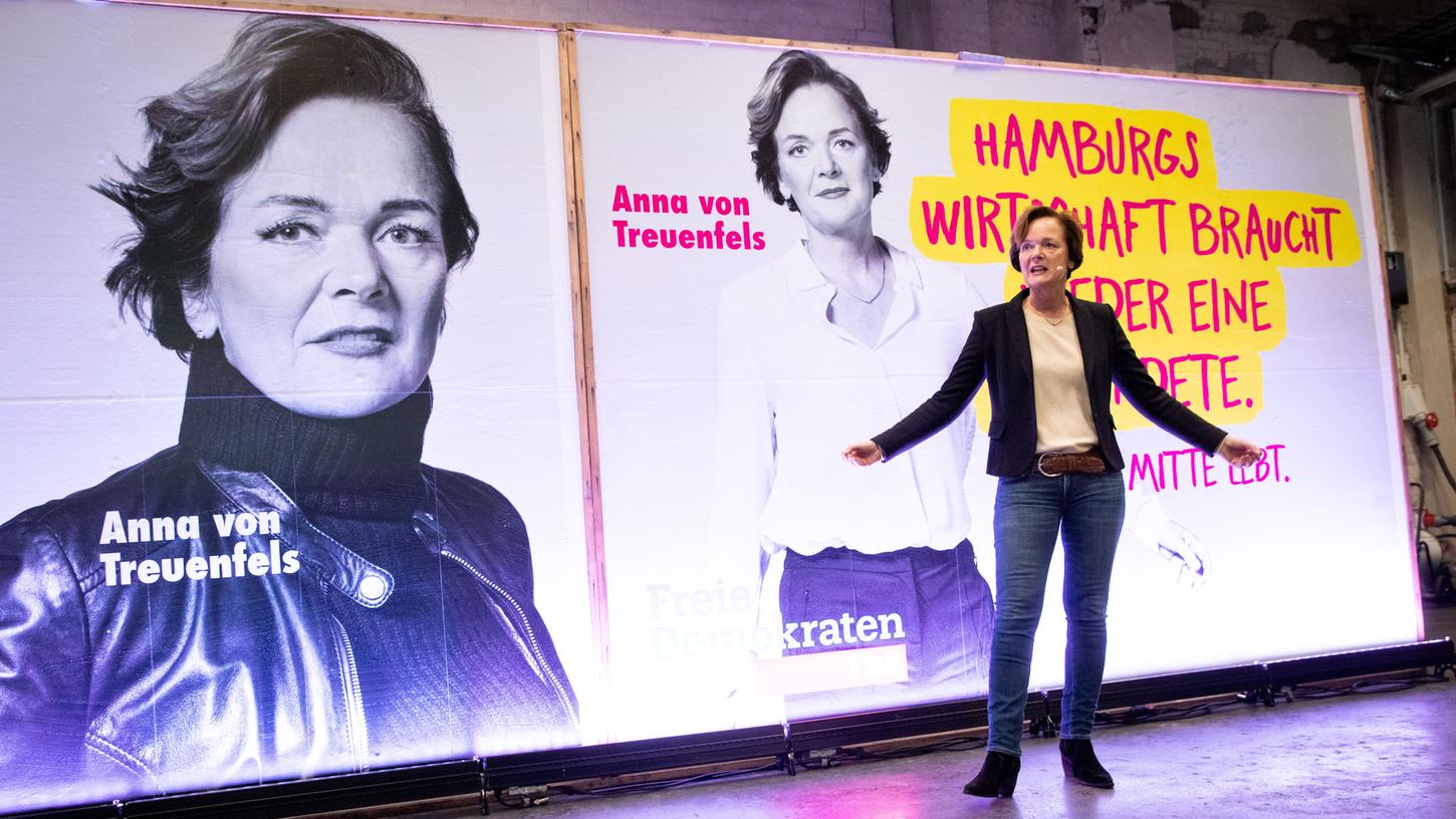 Anna von Treuenfels-Frowein, Fraktionsvorsitzende der Hamburger FDP und Spitzenkandidatin für die Bürgerschaftswahl.