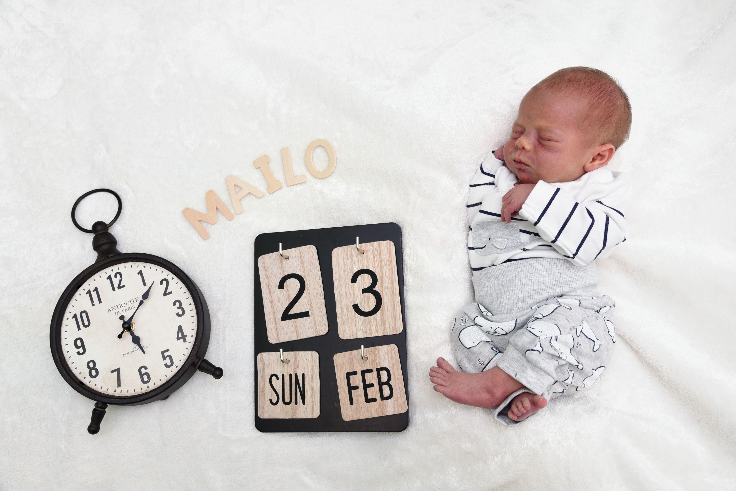 Mailo erblickte am 23. Februar 2020 in der Klinik Hallerwiese das Licht der Welt. Der kleine Mann brachte nach der Geburt ein stolzes Gewicht von 2830 Gramm bei einer Körpergröße von 52 Zentimetern auf die Waage.