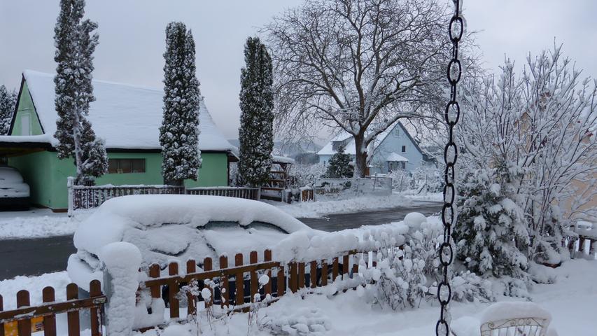 Jede Menge Schnee in Lilling. Die Winter-Impression hat uns Rolf Riedel zugesandt