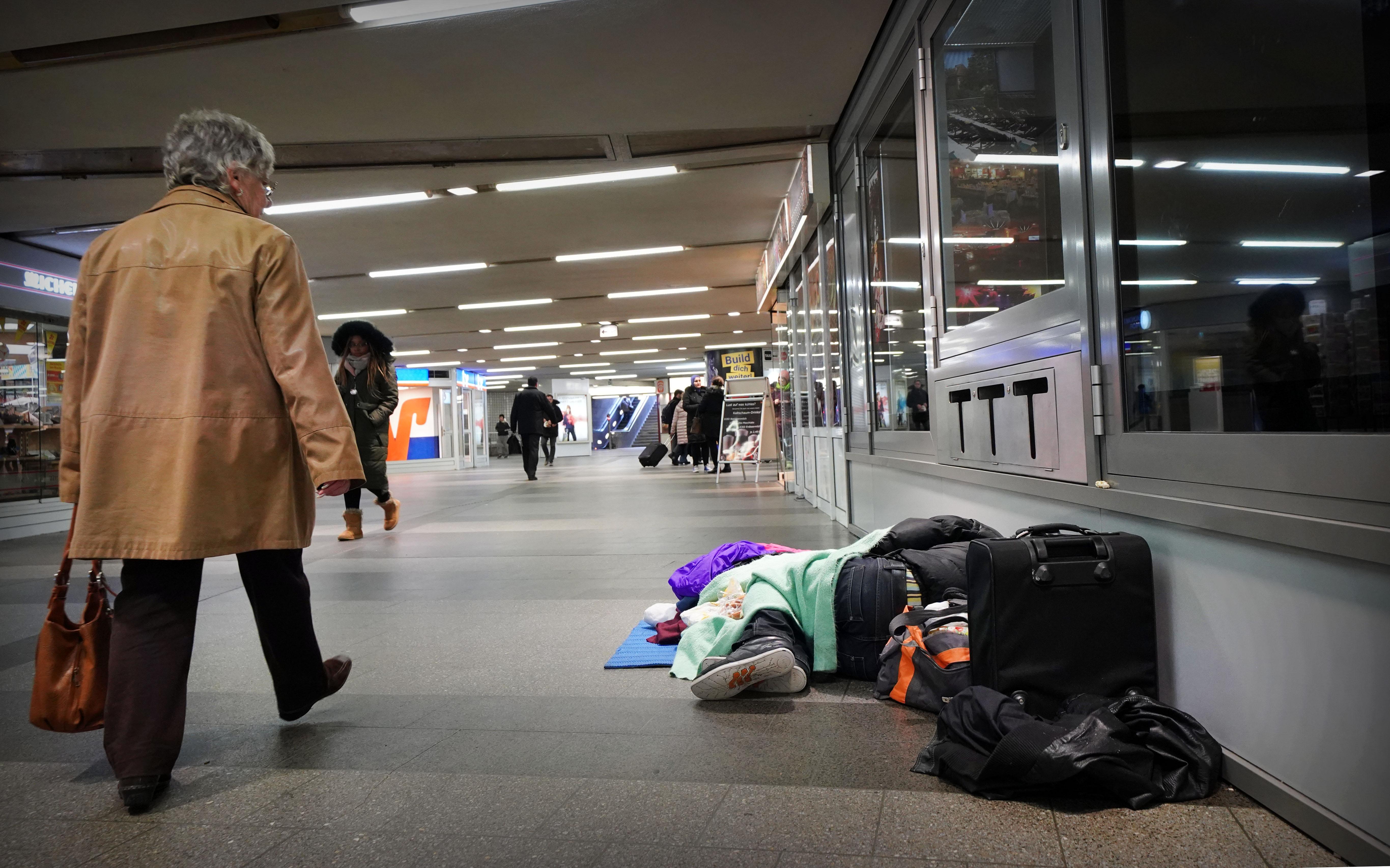 Königstorpassage Obdachlose