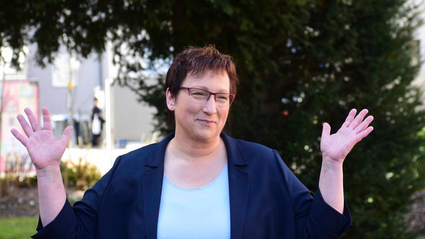 Bürgermeister-Kandidatin Antje Müller im 