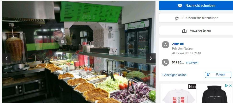 Ganzer Nurnberger Doner Laden Wird Auf Ebay Verkauft Nurnberg Nordbayern De