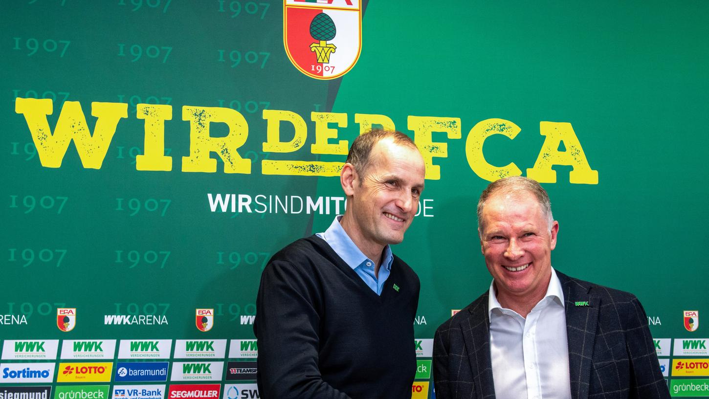 Neuerdings ein Teil des Augsburger Wirs: Heiko Herrlich (links) mit Manager Stefan Reuter.