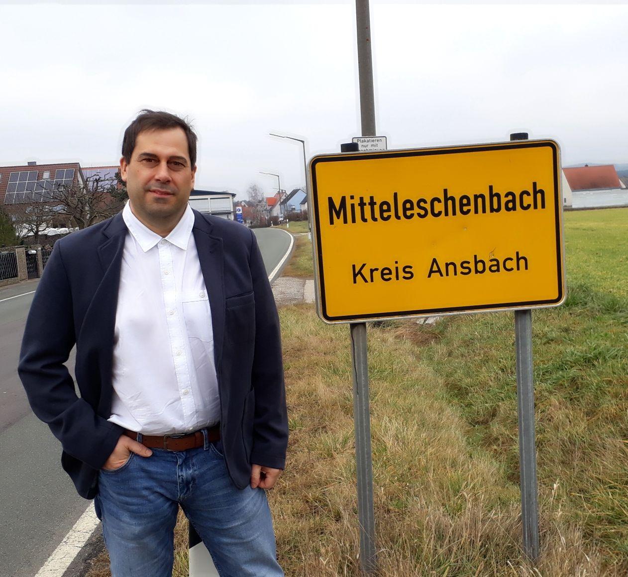 Stefan Bußinger (SPD, Unabhängige Wähler) ist der neue Bürgermeister von Mitteleschenbach, er hatte keinen Gegenkandidaten.