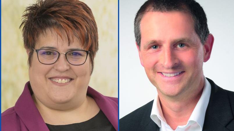 Stichwahl in Langenzenn: Jürgen Habel (CSU) möchte seinen Posten gegen Melanie Plevka (SPD) verteidigen.