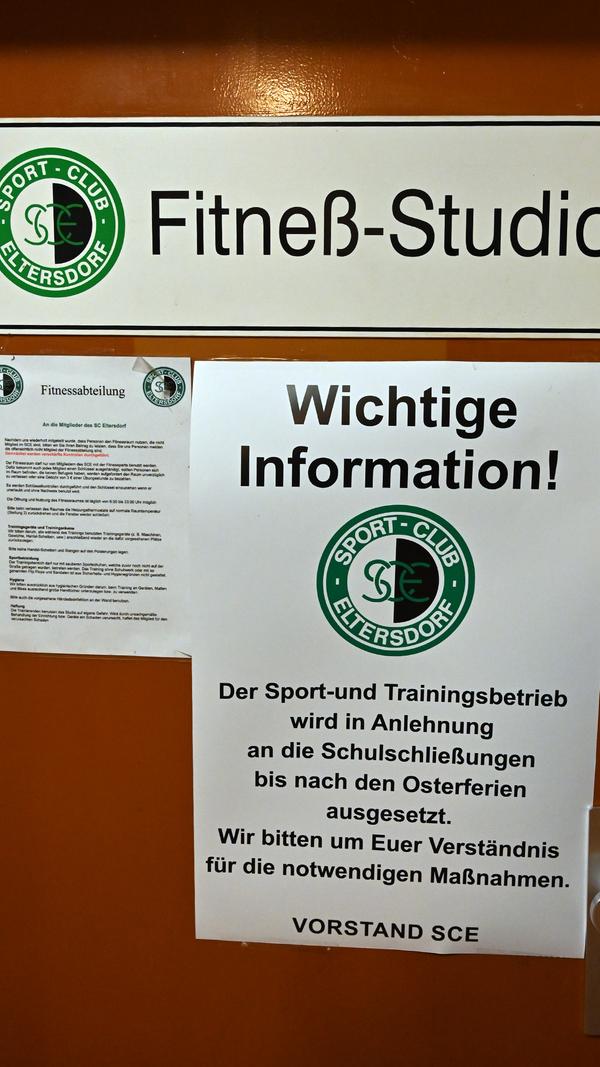 Soziale Kontakte aller Art sollen Spieler und Trainer vermeiden. Ein Besuch im Fitnessstudio ist daher untersagt - und auch die Jahreshauptversammlung ist auf unbestimmte Zeit verschoben.