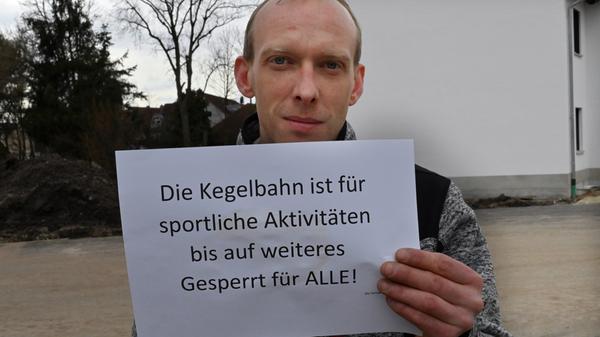 Für die Kegler ist die Saison vorerst beendet, auch für die Bundesliga-Spielerinnen des FSV Bruck. Maximilian Dürl hat in Eltersdorf die Anlage ebenfalls gesperrt.