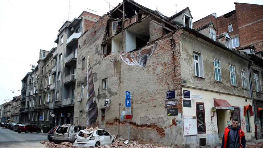 Erdbeben richtet schwere Schäden in Zagreb an