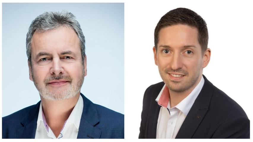 In der Stadt Gräfenberg stehen sich Hans-Jürgen Nekolla von der SPD (links) und Ralf Kunzmann von den Freien Wählern (rechts) im zweiten Wahlgang gegenüber.