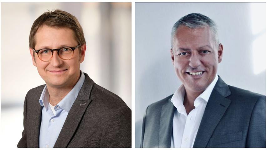In Pretzfeld stehen Steffen Lipfert von den Freien Wählern (links) und Christian Mayer von WIR - Gemeinsam für Pretzfeld (rechts) in der Stichwahl um das Bürgermeisteramt.