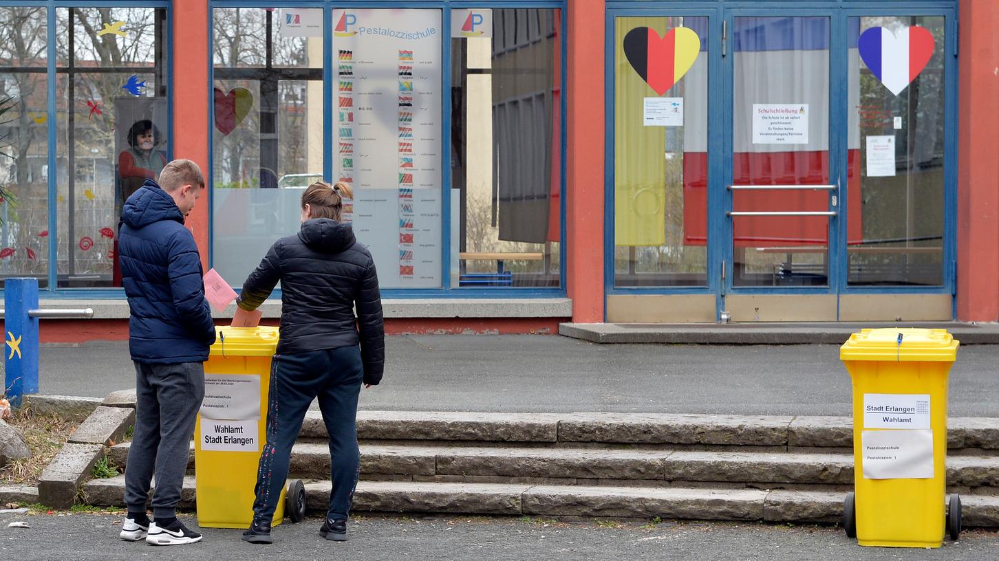 Hohe Beteiligung bei der Stichwahl in Erlangen