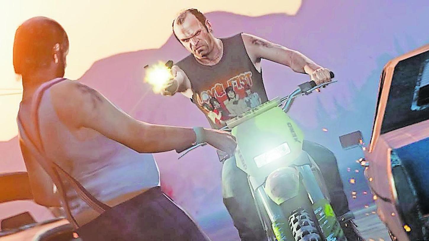 In "Grand Theft Auto" kann man sich relativ frei bewegen, soll aber irgendwann auch gewalttätig werden. Eine bewusst eingebaute Moral-Prüfung?