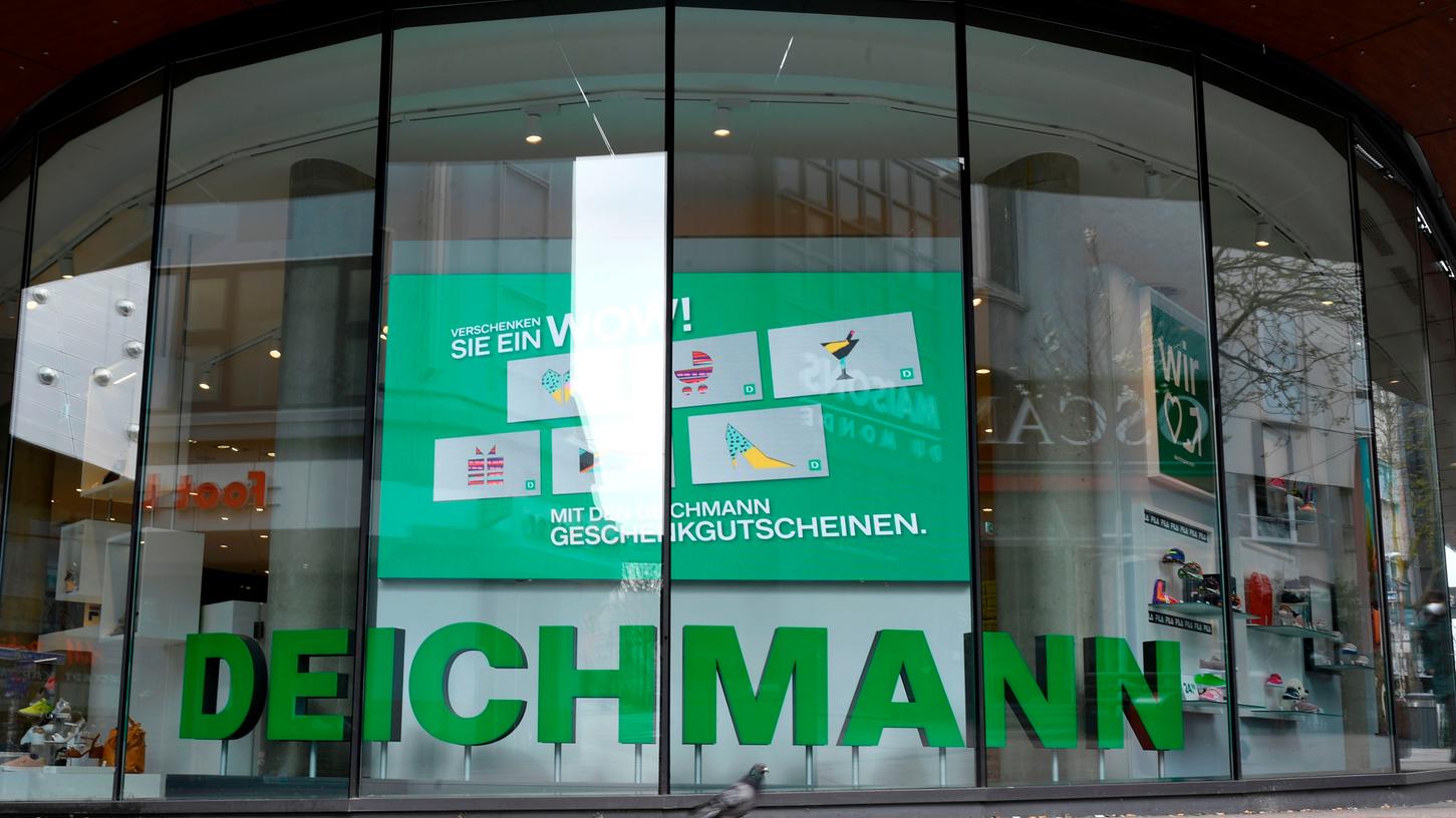 Eine geschlossene Filiale der Schuhhändler-Kette Deichmann: Die Firmenleitung verteidigt das Aussetzen der Mietzahlungen für ihre Läden und bittet um Verständnis.