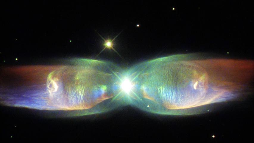 Der Doppeljet-Nebel zeigt eine Supernova.