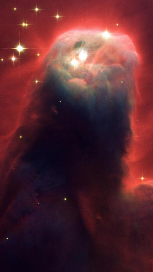 Der Konusnebel im Sternbild Einhorn ist eine Säule aus Gas und Staub und gilt als eines der berühmtestens Fotos, die Hubble gleich nach seiner Reparatur 1993 sendete.