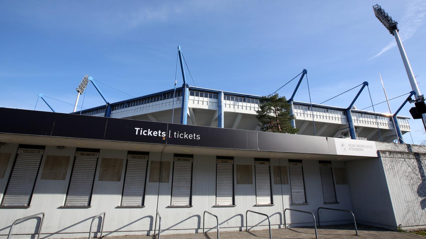 Bis die Ticket-Schalter am Max-Morlock-Stadion wieder öffnen, werden noch einige Wochen, wenn nicht sogar Monate, vergehen.